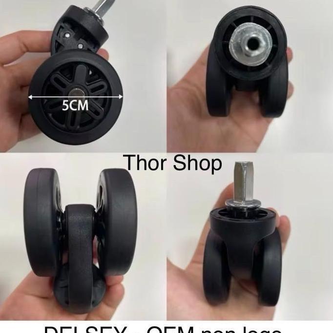 roda koper Delsey double wheel OEM - non logo