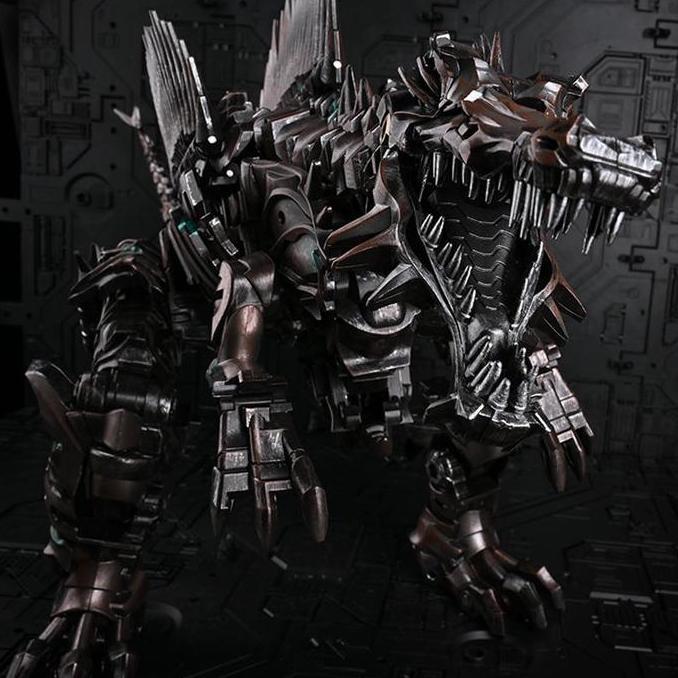 Mainan Action Figure Robot Transformers BMB LS11 AM01 Scorn Dinosaurus DS