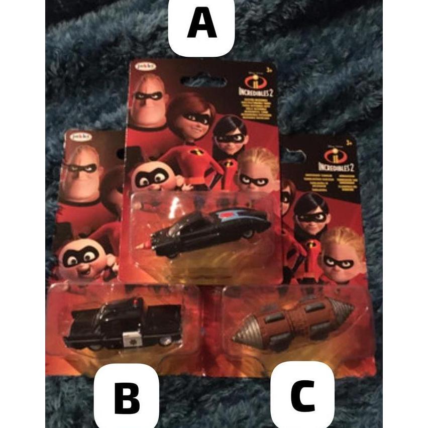 Jakks Disney Pixar Incredibles 2 Die Cast X 3 Police Car