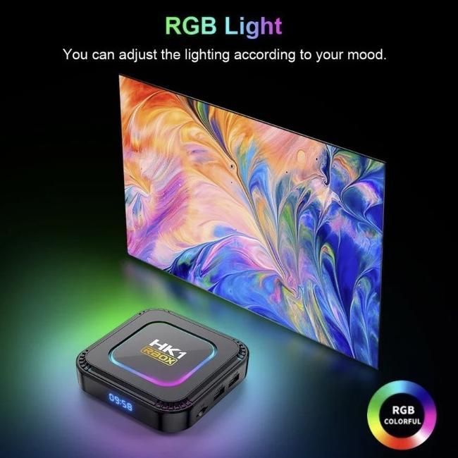 NEW SMARTCOM - Smart TV BOX HK1 RBOX K8 Android 13 Resolusi 8K High Speed Original Android TV Box