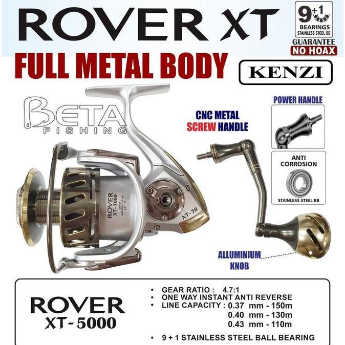 TERMURAH - KENZI Reel Pancing Rover XT Metal Mancing Reel Pancing