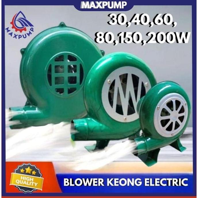 kliolangpara - maxpump blower keong electric 30w - 200w kipas angin mesin blower keong duduk 1.5" be