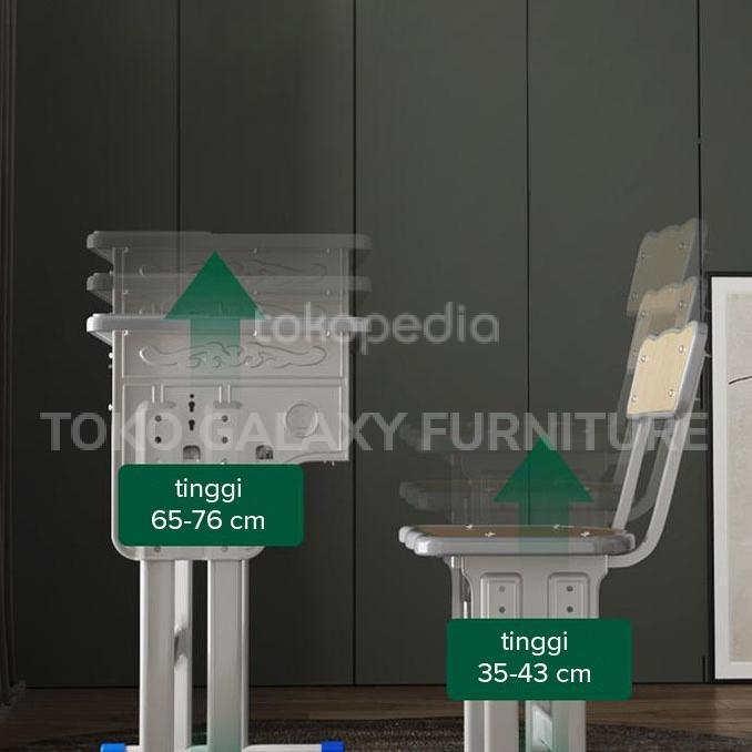 satu set meja belajar/satu set meja sekolah/meja komputer/meja tulis