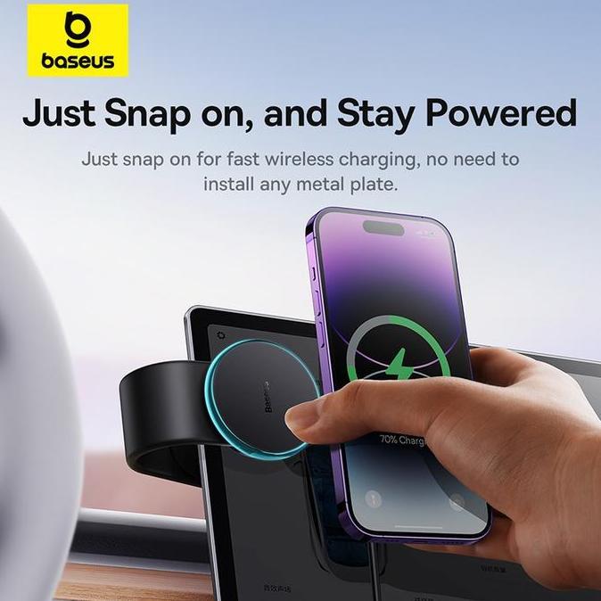 Promo Baseus C02 Pro Magnetic Holder Hp Di Mobil Degan Wireless Charger Qi Charging Car Stand Cas Ph