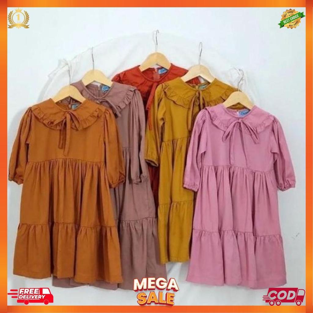 Midi Dress Muslim Anak 1-15 Tahun [L7]