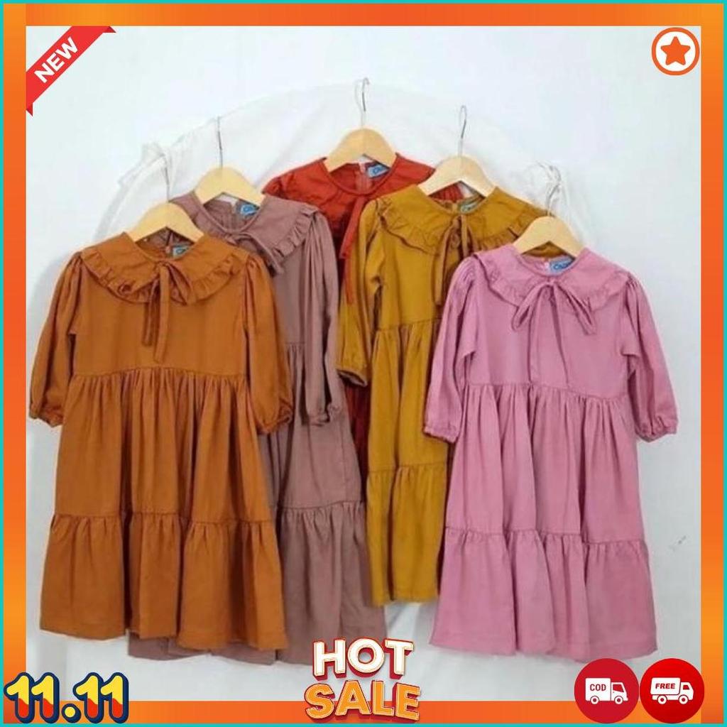 Midi Dress Muslim Anak 1-15 Tahun [L7]