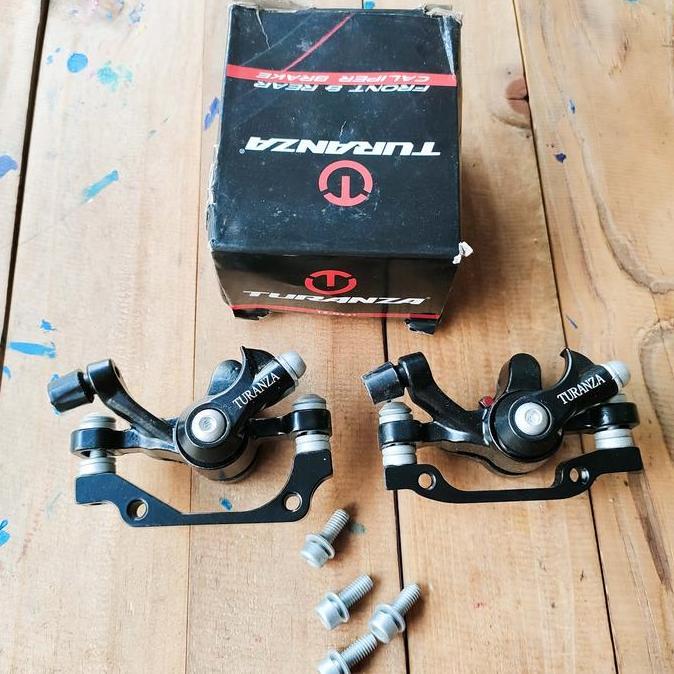 Kaliper Turanza Rem Cakram Mekanik Sepeda MTB Lipat Mini