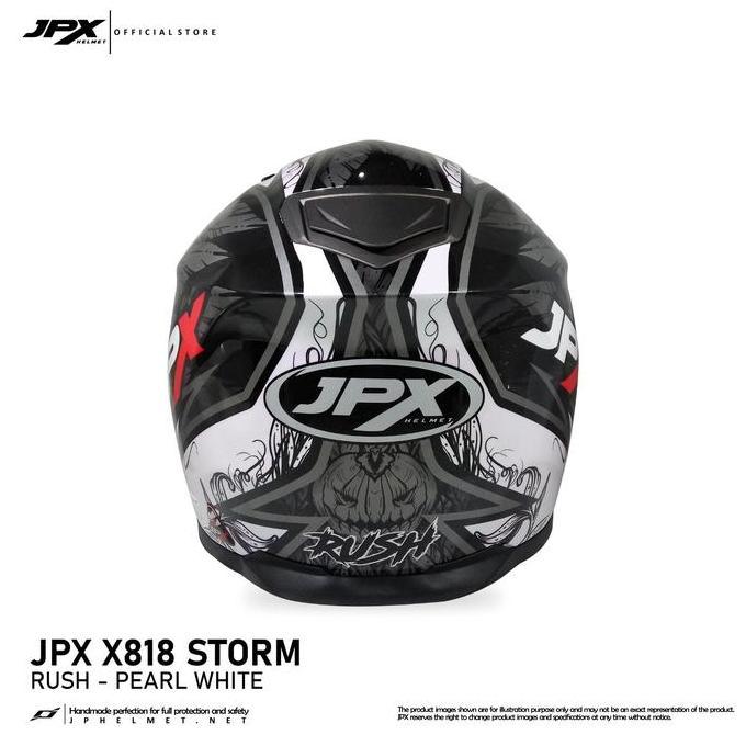 Sedia Helm Jpx - Helm Full Face Storm X818 - Rush | Original 100%
