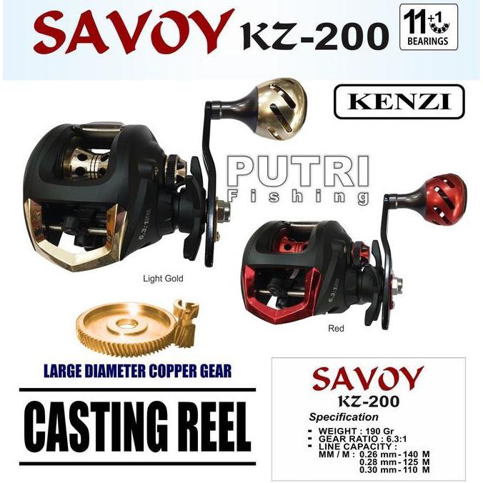 TERMURAH - REEL KENZI SAVOY KZ 200 BAITCASTING PANCING OH