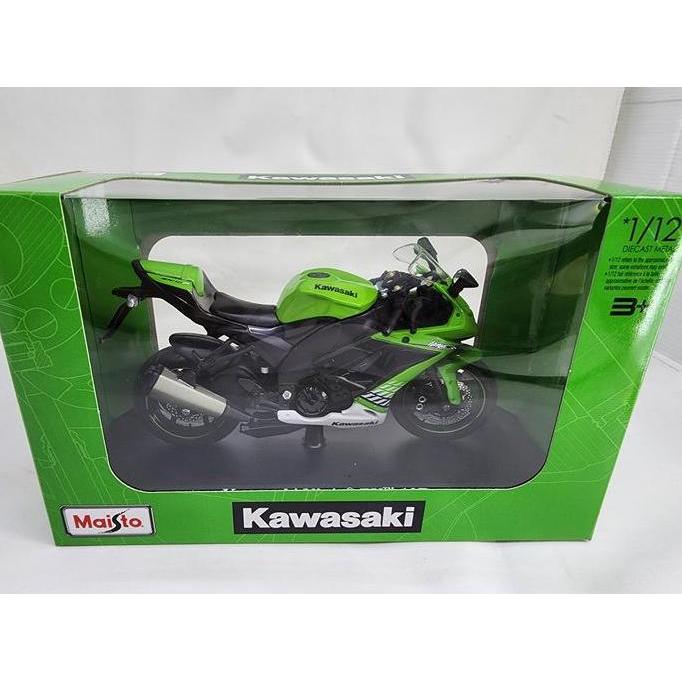 Ready Diecast Motor Kawasaki Ninja ZX-10R Maisto 1:12 w/ Stand