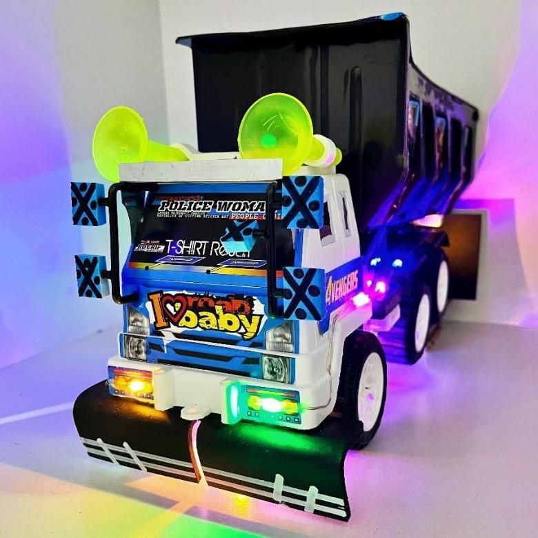 FAVORIT MAINAN MOBIL TRUK OLENG MODIFIKASI DUMP TRUCK PASIR PLASTIK KEREN MINIATUR TRONTON ANAK LAKI