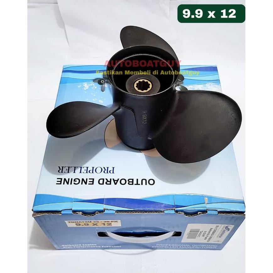 Propeller Baling-Baling TOHATSU 25 / 30 PK / HP Kipas Mesin Tempel