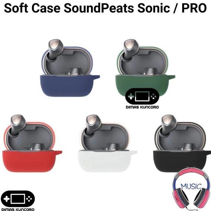 TERBARU|TERMURAH|BARU|PREMIUM|ORIGINAL|GARANSI|DISKON|PROMO SOFT CASE SOUNDPEATS SONIC / PRO SILICON