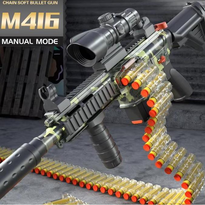 Mainan Anak Toy Gun M416 Busa Eva Aman