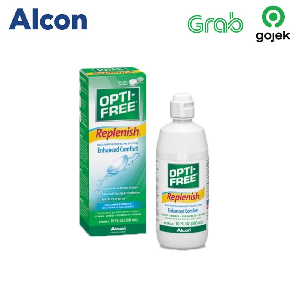 READY Lensza | Cairan Softlens OptiFree Replenish 300ml | Pembersih Soflen Opti Free Replenish by Al
