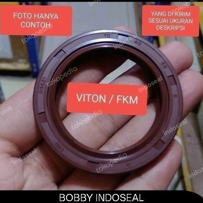 TERBARU OIL SEAL TC 25 X 45 X 11 FKM TC 25 45 11 FPM TAHAN PANAS