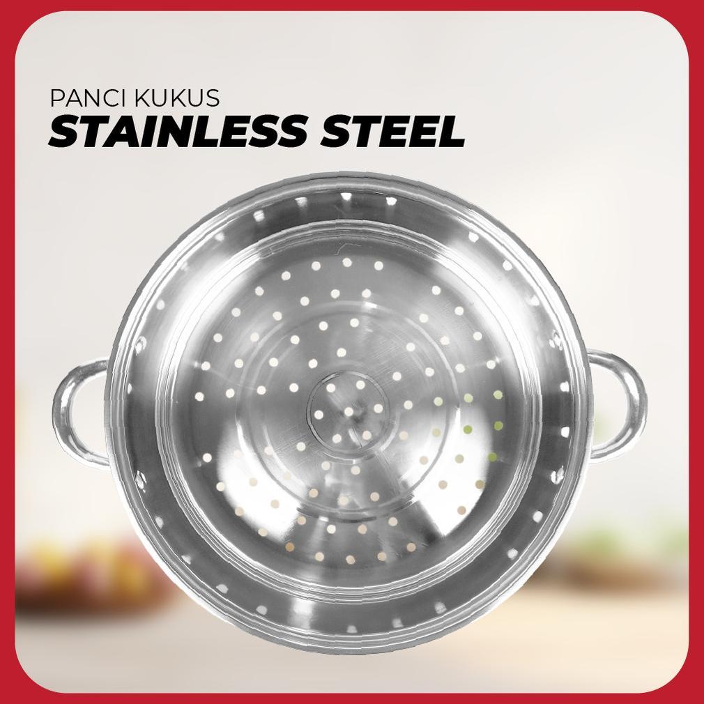 BEST SELLER PANCI KUKUS STAINLESS STEEL TEBAL 3 SUSUN 30CM 11 LITER KUKUSAN DIMSUM DANDANG ANTI LENG