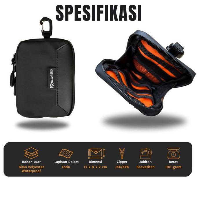 Gabrim- Nezorero - Pouch Wallet Dompet Stnk Koin Dompet Atm Tas Kecil Pinggang Pocket Pria Wanita Ta