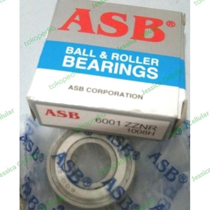 6001 Zz Nr / 6001 Zznr Asb Ball Bearing With Ring