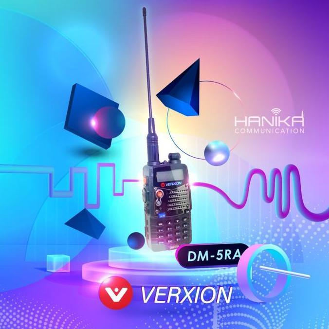 BEBAS ONGKIR - Verxion DM-5RA HT Digital Analog Dual Band dgn HANDSFREE Garansi DM5RA