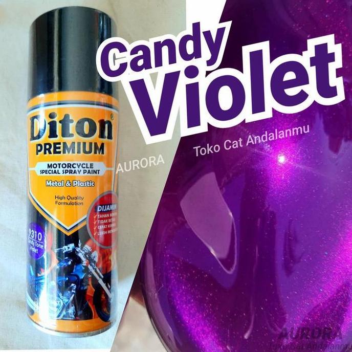 Promo Pilox Diton Premium Candy Tone Violet Ungu Purple 9310 Cat Mobil Motor Diskon