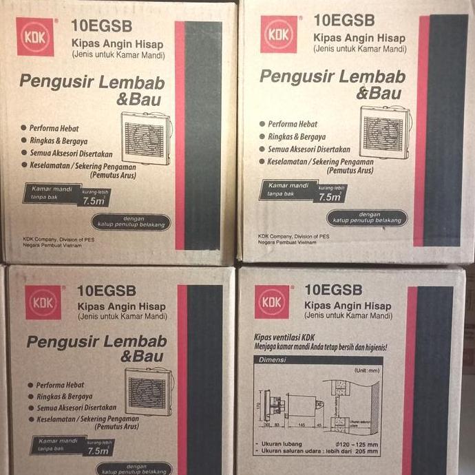 GRATIS ONGKIR - Exhaust Fan KDK 4inch 10EGSB Exhaust Kdk 10EGSA === 10EGSB