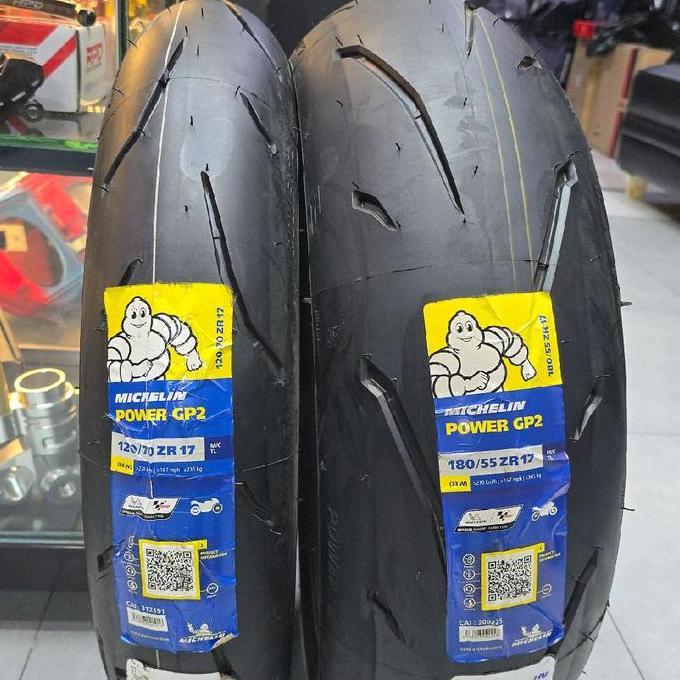 BAN MICHELIN POWER GP2 120 70 180 55 R17 IMPOR SPAIN BAN ZX25R Z900 Z800 CBR250RR ER6N TUBLES ORIGIN