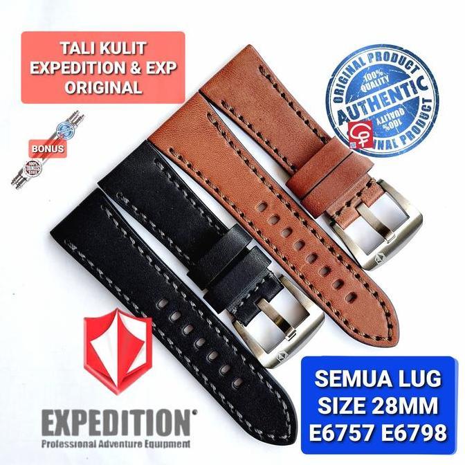 STRAP TALI JAM TANGAN EXPEDITION ASLI ORIGINAL 100% E6757 E 6757 28MM