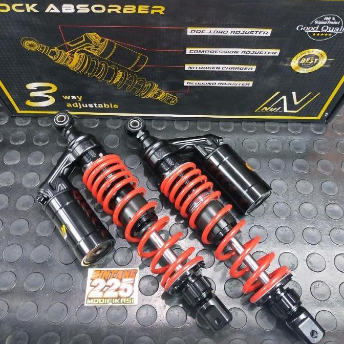Shockbreaker belakang Nui BERGARANSI Racing 3 adjustable PCX 365MM