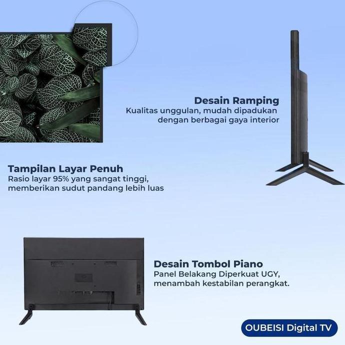 DEAL TERBAIK - OUBEISI TV LED 22 inch tv led Digital tv Televisi Model -[Garansi 3 Tahun