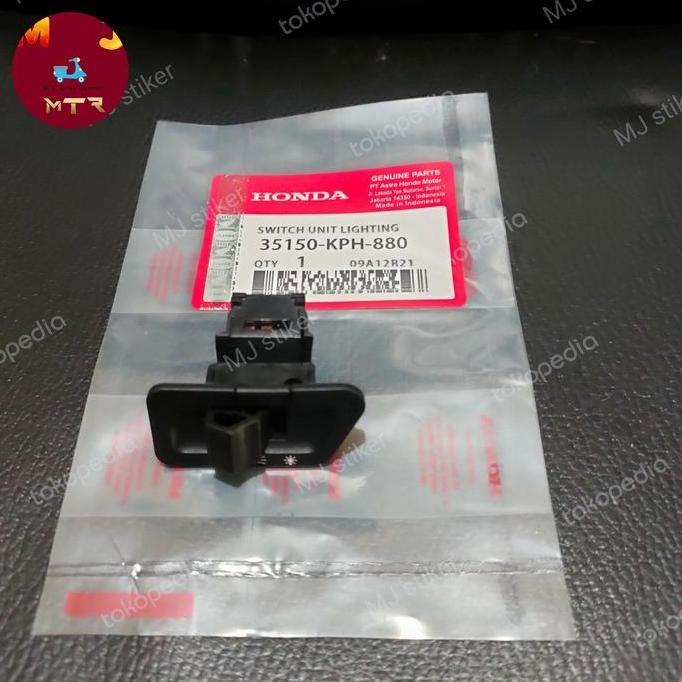 Saklar Tombol Lampu Karisma Vario Beat. 35150-Kph-880