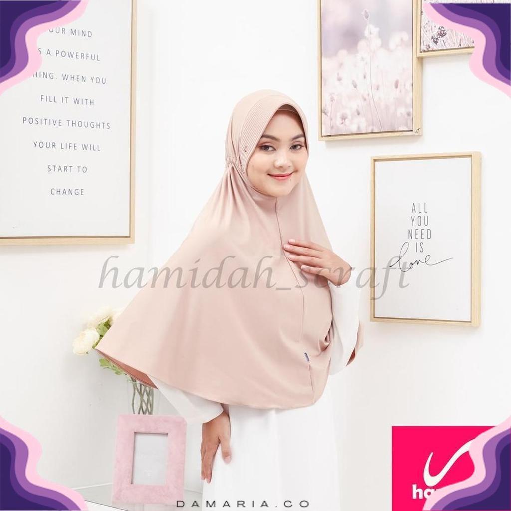Bergo Hamidah Serut Xl Jersey Super Original