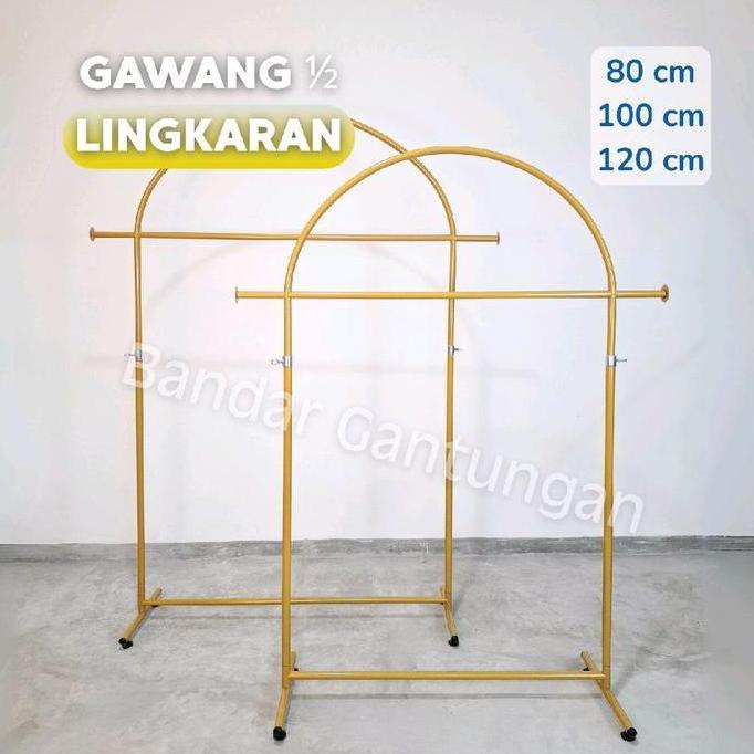 NEW Gawang Baju Gold  / Emas Standing Rak Baju Gantungan Baju Besi-BH