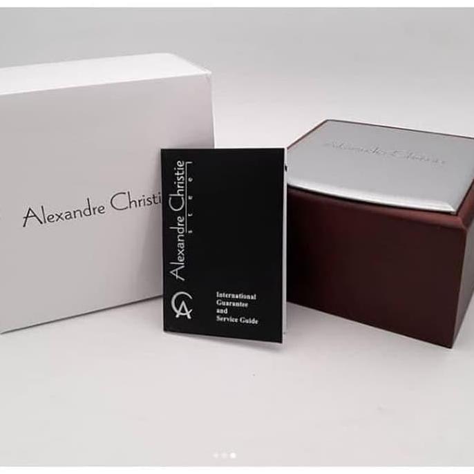 ALEXANDRE CHRISTIE AC8655 AC 8655 JAM TANGAN WANITA BLUE ROSEGOLD