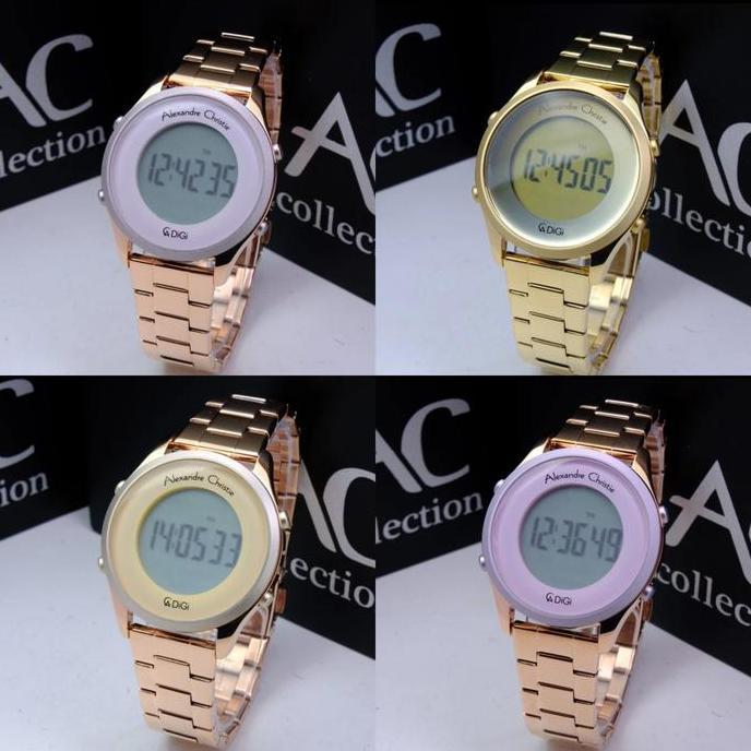 JAM TANGAN WANITA ALEXANDRE CHRISTIE AC9363 AC 9363 RUBBER BAND