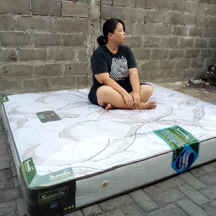 Harga Termurah Elite serenity 120x200 spring bed kasur SET cream