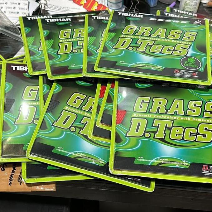 TERBARU - KARET TENIS MEJA BINTIK TIBHAR GRASS D. TECS ORIGINAL