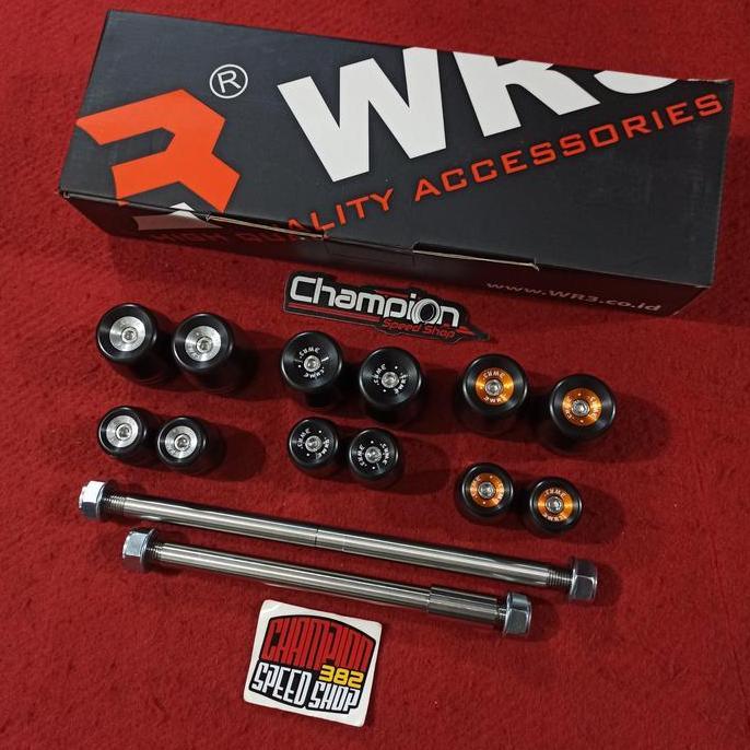 TERLARIS - Axel Axle Slider Jalu As Roda Depan Belakang WR3 Ninja 150 RR 150RR