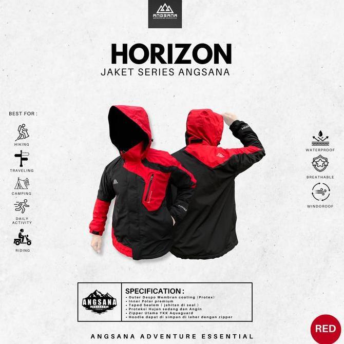 Jaket Waterproof Angsana Seri Horizon Inner Polar sport