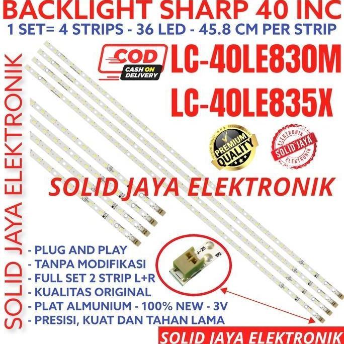 BONUS - BACKLIGHT TV LED SHARP 40 INC LC 40LE830 40LE835 40LE830M 40LE835X LC40LE830M LC40LE835X LAM