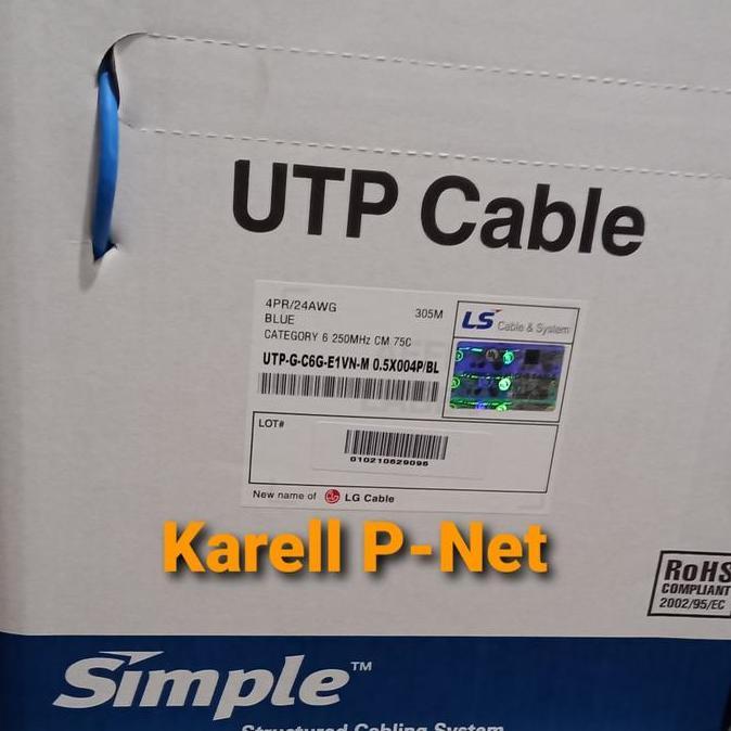 BEBAS ONGKIR - kabel LS cat 6 / kabel lan LS cat6 / utp ls cat6