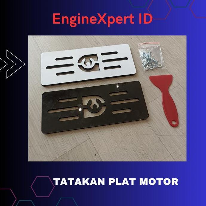 TERBARU - Frameless Plate Holder Plat Motor/Tatakan Plat Motor Akrilik - by Domo