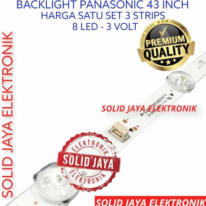 PRODUK FAVORIT - BACKLIGHT TV PANASONIC 43 INC TH 43C302 43E306 43D306 LAMPU BL LED 8K