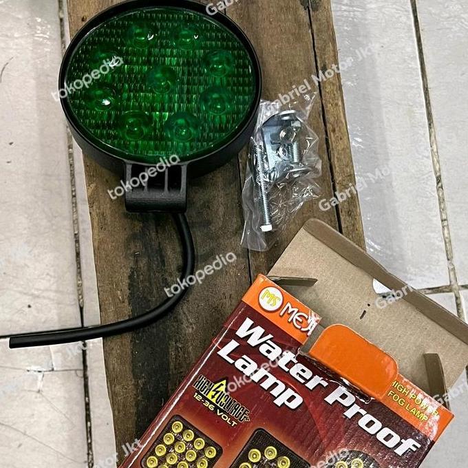 TERBARU - lampu sorot led 9 titik bulat 12-24volt taiwan 27 watt
