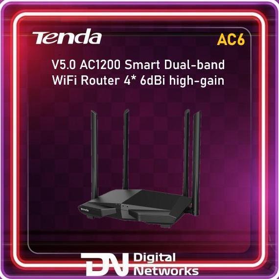 NEW AC6 Tenda AC6 AC1200 Smart Dualband 4*6dBi Antenna Tenda AC6