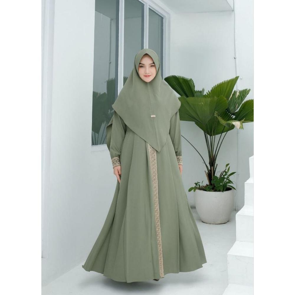 BELI SEKARANG Kanaya Syar'i Set Khimar Premium - Fashion Muslim Wanita Ukuran Jumbo M - L XL - XXL -