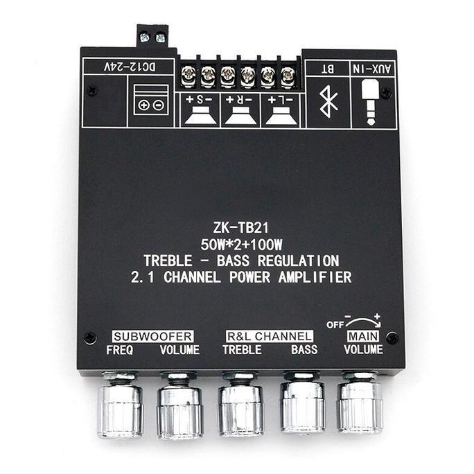 COKRODJOYO ZK-TB21 TPA3116D2 Bluetooth 5.0 Penguat Subwoofer Papan 50WX2 + 100W 2.1 Channel Power Au