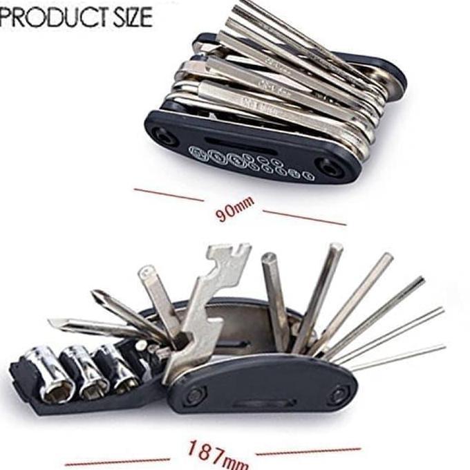 ZHOUCOZI Kunci L sok set portable mini tools set obeng kunci shock sepeda motor