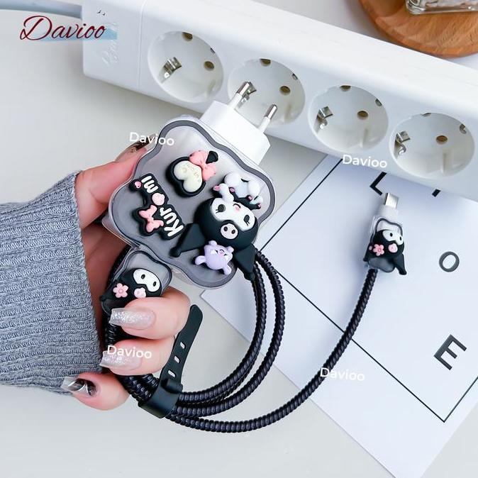 Pelindung Kabel Charger OPPO/REALME 33W | Set 5 Item Pelindung Charger