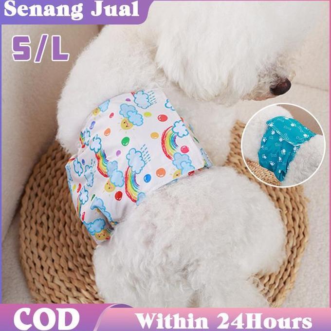 WESELTON Tahan Air Popok Anjing Jantan Kecil Untuk Pampers Anjing Jantan Diapers Anjing Breathable
